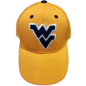 West Virginia Mountaineers Hat Mens Yellow Adjustable Captivating Headgear NCAA